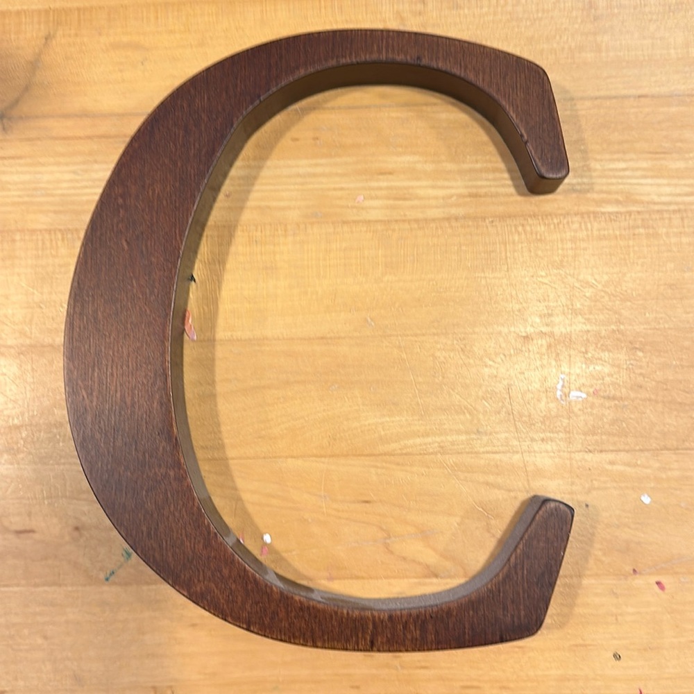Pottery Barn Kids PBK Wooden Wall Decor Letter “C”